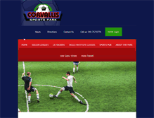 Tablet Screenshot of corvallissportspark.com